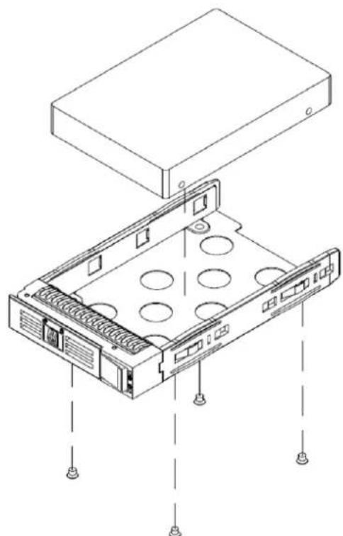 Advantech HPC6120 - Installing HDD in HDD Trays/安装硬盘于硬盘托盘 /安装硬碟於硬碟托盤 - 2