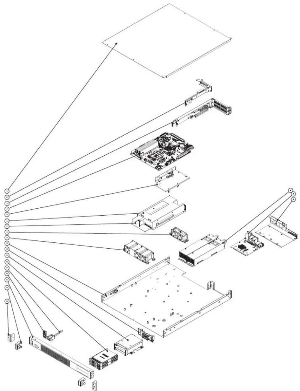 Advantech HPC6120 - A.1 Exploded Diagram & Parts List/ 分解图& 部件列表 /分解圖&零件表 - 1