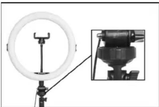 AGFAPHOTO Realiview ARL11XL - Adjusting the ring light's angle - 1