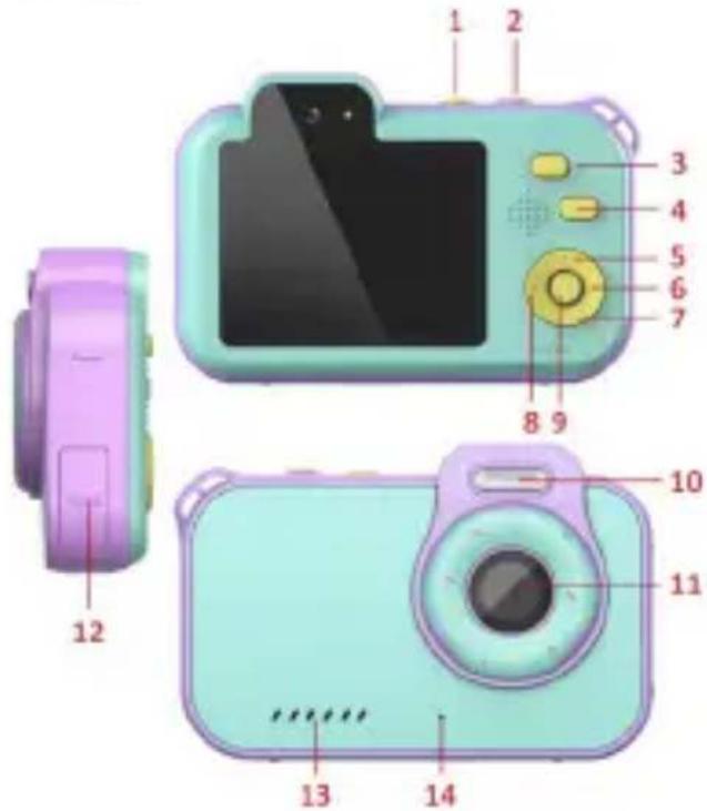 AGFAPHOTO Realikids Cam Waterproof 2 - PRODUCTSTRUCTUUR - 1