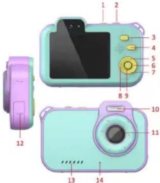 AGFAPHOTO Realikids Cam Waterproof 2 - PRODUKTSTRUKTUR - 1