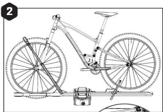 Saris Edge 2Bike - FIXATION DE LA SANGLE DE ROUE ARRIÈRE ACCÈS À LA TRAPPE - 1