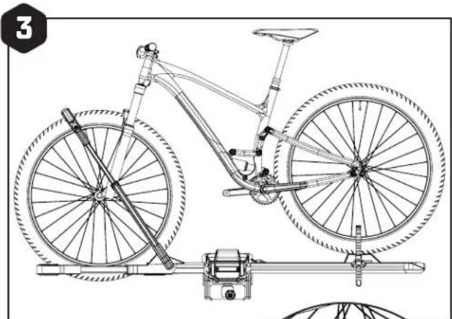 Saris Edge 2Bike - FIXATION DE LA SANGLE DE ROUE ARRIÈRE ACCÈS À LA TRAPPE - 3
