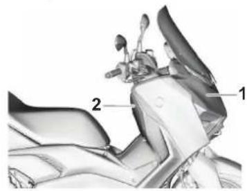 YAMAHA XMAX250 TECH MAX (2025) - Dépose et repose des caches - 1