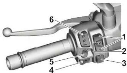 YAMAHA XMAX250 TECH MAX (2025) - Contacteurs à la poignée Gauge - 1