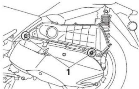 YAMAHA XMAX250 TECH MAX (2025) - Nettoyage de I'elément du filtré à air du boitier de la courroie trapézoidale - 2