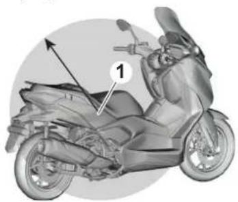 YAMAHA XMAX250 TECH MAX (2025) - Plage de fonctionnement du système de clé intelligente - 1