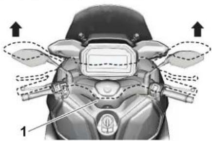 YAMAHA XMAX250 TECH MAX (2025) - Position du guidon - 1