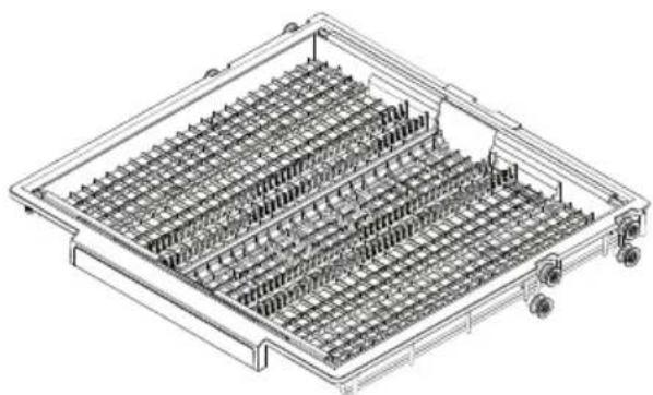 Fisher & Paykel DW24UT2I3 - Cutlery/ Utensil tray. - 1