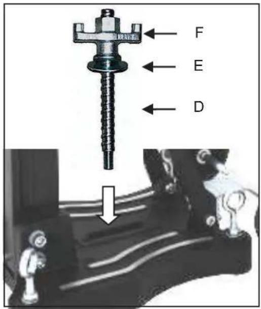 Eibenstock DBE 352 - Fixação por meio de cavilhas em betão - 3