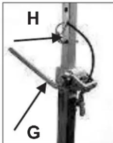 Eibenstock DBE 352 - Fastening by means of quick action bracing unit - 1