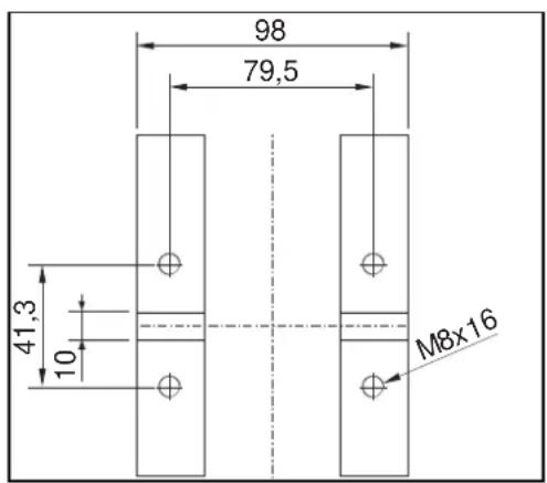 Eibenstock DBE 352 - Montaje del taladro en el soporte de perforación - 1
