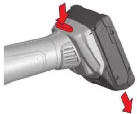 ROTHENBERGER SUPRTRONIC 2000 E - B Changing Battery - 2
