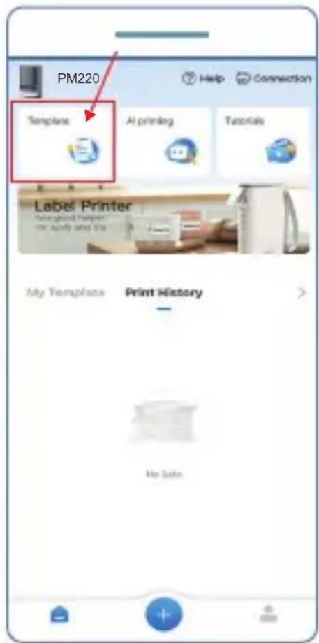 OLYMPIA PM220 - Select the desired template. - 1