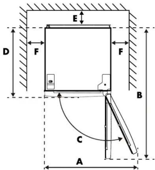 Wisberg WBVR143NFCW - MAßE - 3