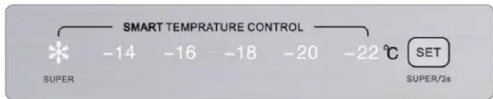 Wisberg WBVR143NFCW - Réglage de la température - 1