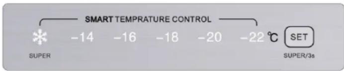 Wisberg WBVR143NFCW - Temperature setting - 1