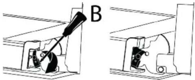 BEKO FBG62030GXCT - Removing the oven door - 2
