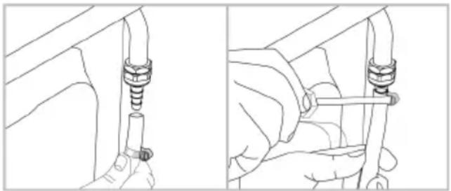 BEKO FBG62030GXCT - Connection with clamped (threadless) gas hose - 2