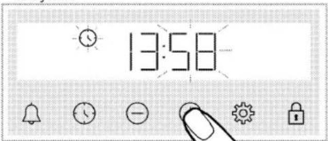 BEKO BGM11225EX - Réglage de l'heure pour la première fois - 4