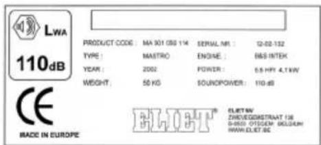 Eliet BL450E - Messages de sécurité - 4