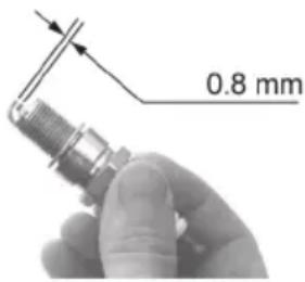 Eliet BL450E - Vérification et remplacement éventuel de la bougie - 1
