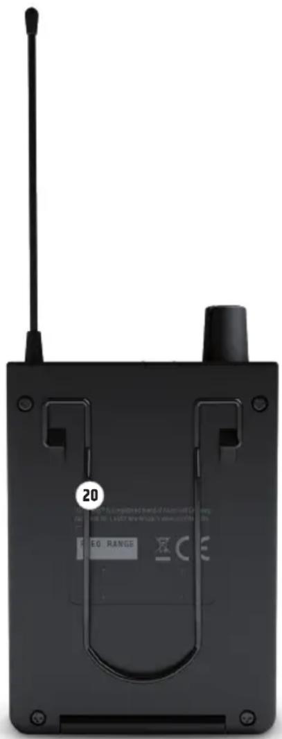 LD Systems U304.7 IEM - GÜRTELCLIP - 1