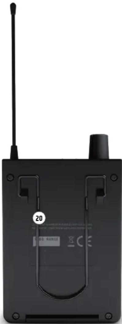 LD Systems U304.7 IEM - BELT CLIP - 1