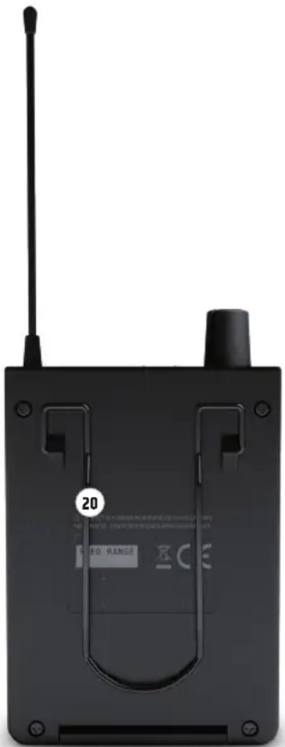 LD Systems U304.7 IEM - CLIP DE CINTURÓN - 1