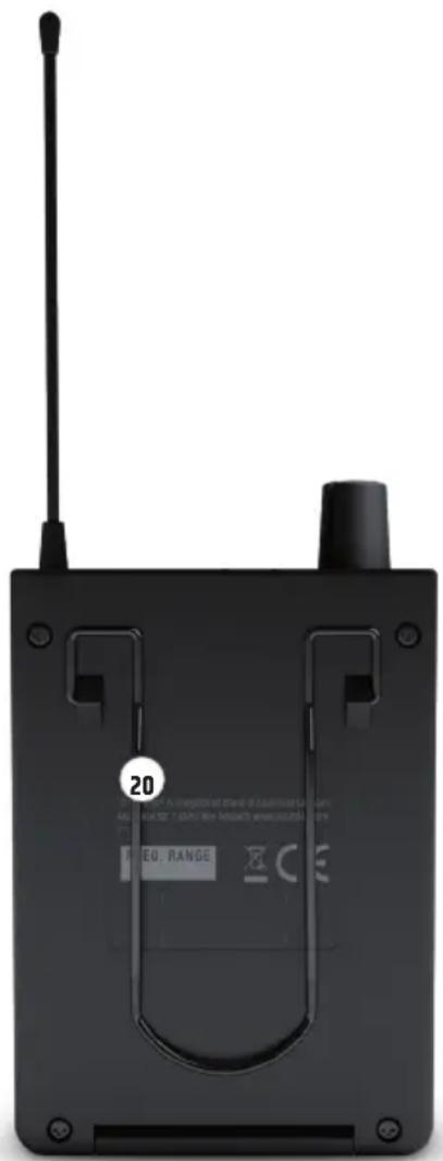 LD Systems U304.7 IEM - CLIP DA CINTURA - 1