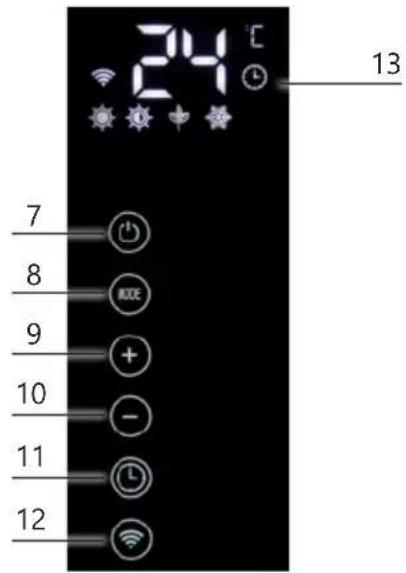 DOMO DO7355CH - OVLÁDACÍ PANEL - 1