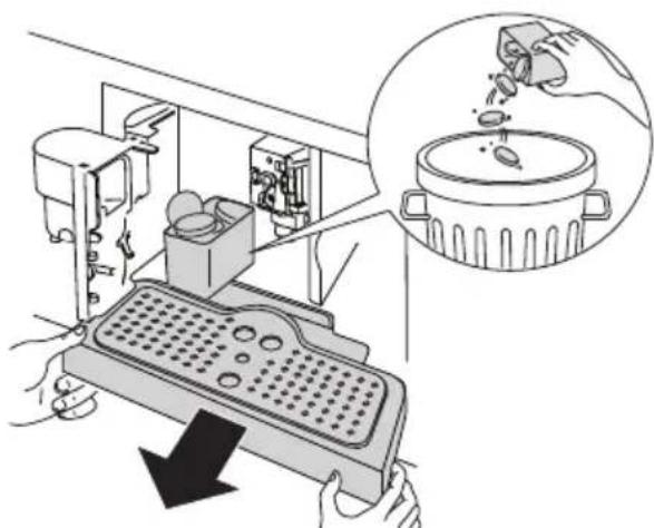 DE DIETRICH DKD4810H - PREPARATION DU CAFÉ (EN UTILISANT LE CAFÉ EN GRAINS) - 1
