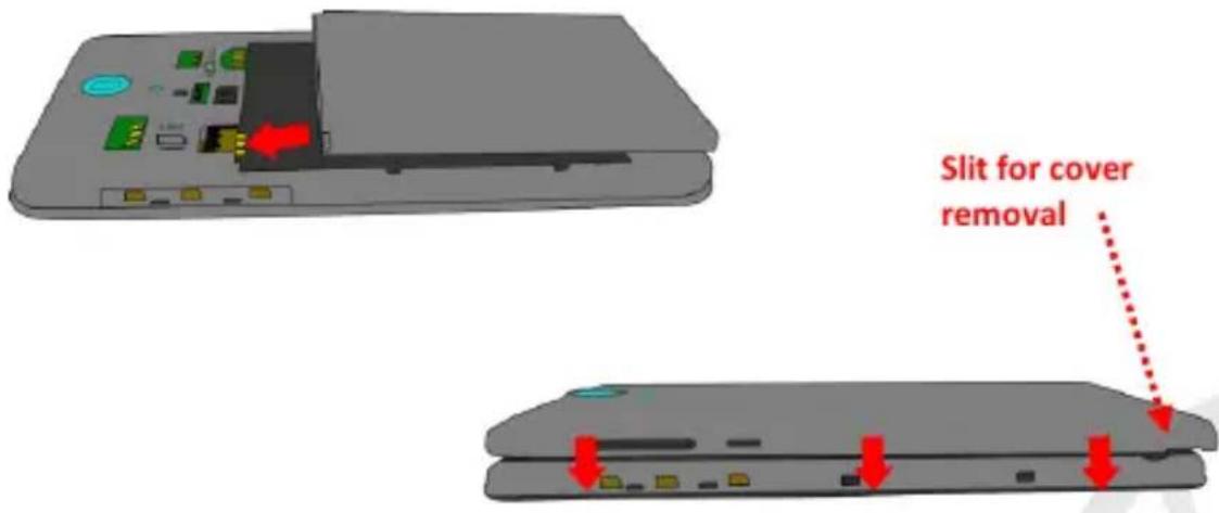 NGM You Color E507 - Inserting the battery - 1