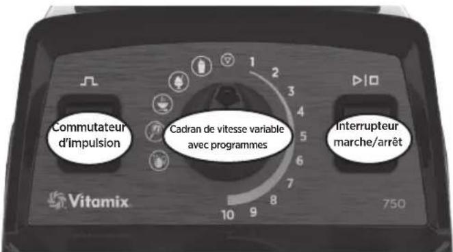 Vitamix Propel 510 - Cadran de vitesse variable - 10