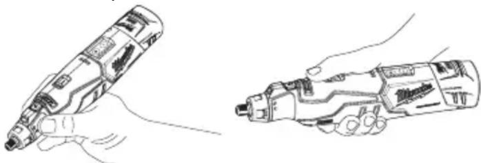 MILWAUKEE M12 252520 - Utilisation de l'outil rotatif - 1