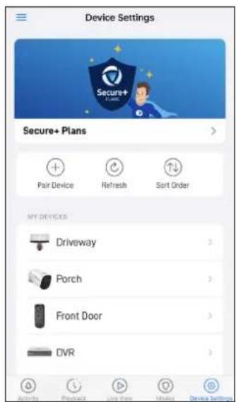 SWANN SONVK876806B2D - Méthode a - VIA le bouton de réinitialisation d'usine APP (si l'état de la caméra est en ligne) - 2