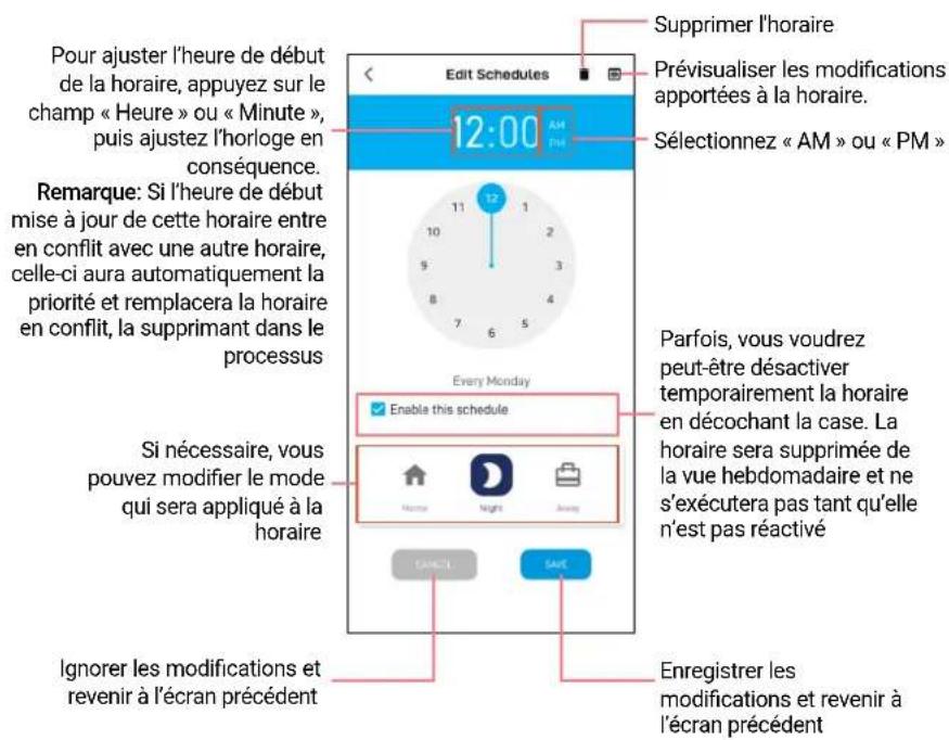 SWANN SWIFIALERTCAMPK2 - Modification d'un horaire - 4