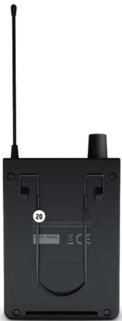 LD Systems U305 IEM - KLIPS NA PASEK - 1