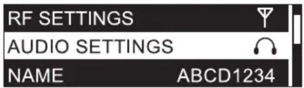 LD Systems U506 IEM T - IMPOSTAZIONI AUDIO (AUDIO SETTINGS) - 1