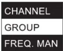 CHANNEL GROUP FREQ. MAN