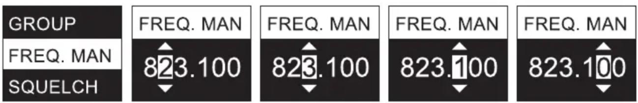 LD Systems U506 IEM T - REÇZNE USTAWIANIE CZESTOTLIWOŚCI RADIOWEJ (FREQ. MAN.) - 1