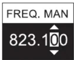 LD Systems U506 IEM T - FUNKFREQUENZ MANUELL EINSTELLEN (FREQ. MAN.) - 5