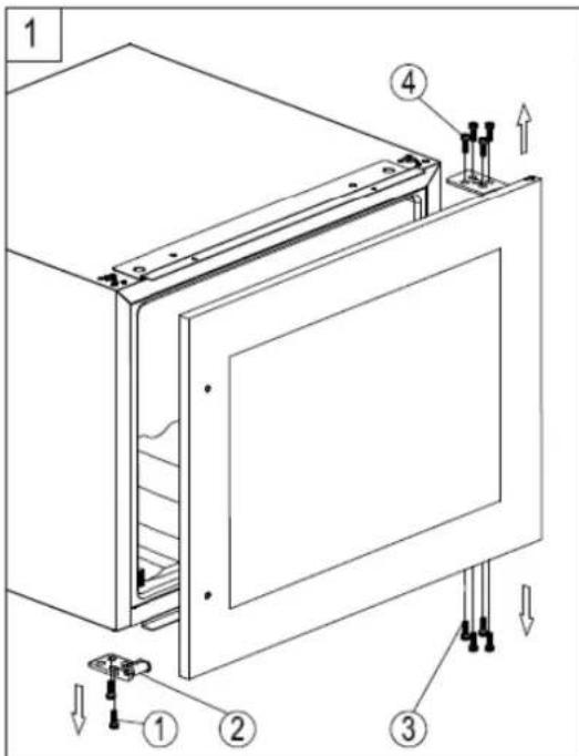LE CHAI LB 160 - CHANGEMENT DU SENS D'OUVERTURE DE LA PORTE - 1
