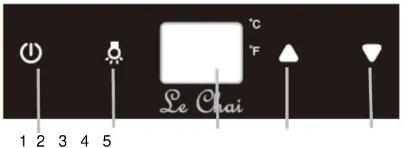 LE CHAI LB 160 - Adjusting the temperature - 1