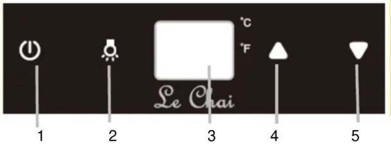 LE CHAI LB 160 - Bedienfeld oben - 1