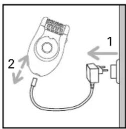 ROWENTA Lovely EP1005 - 4-CONNECTION 5-STOPPING THE APPLIANCE - 4