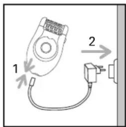 ROWENTA Lovely EP1005 - 4-CONNECTION 5-STOPPING THE APPLIANCE - 1