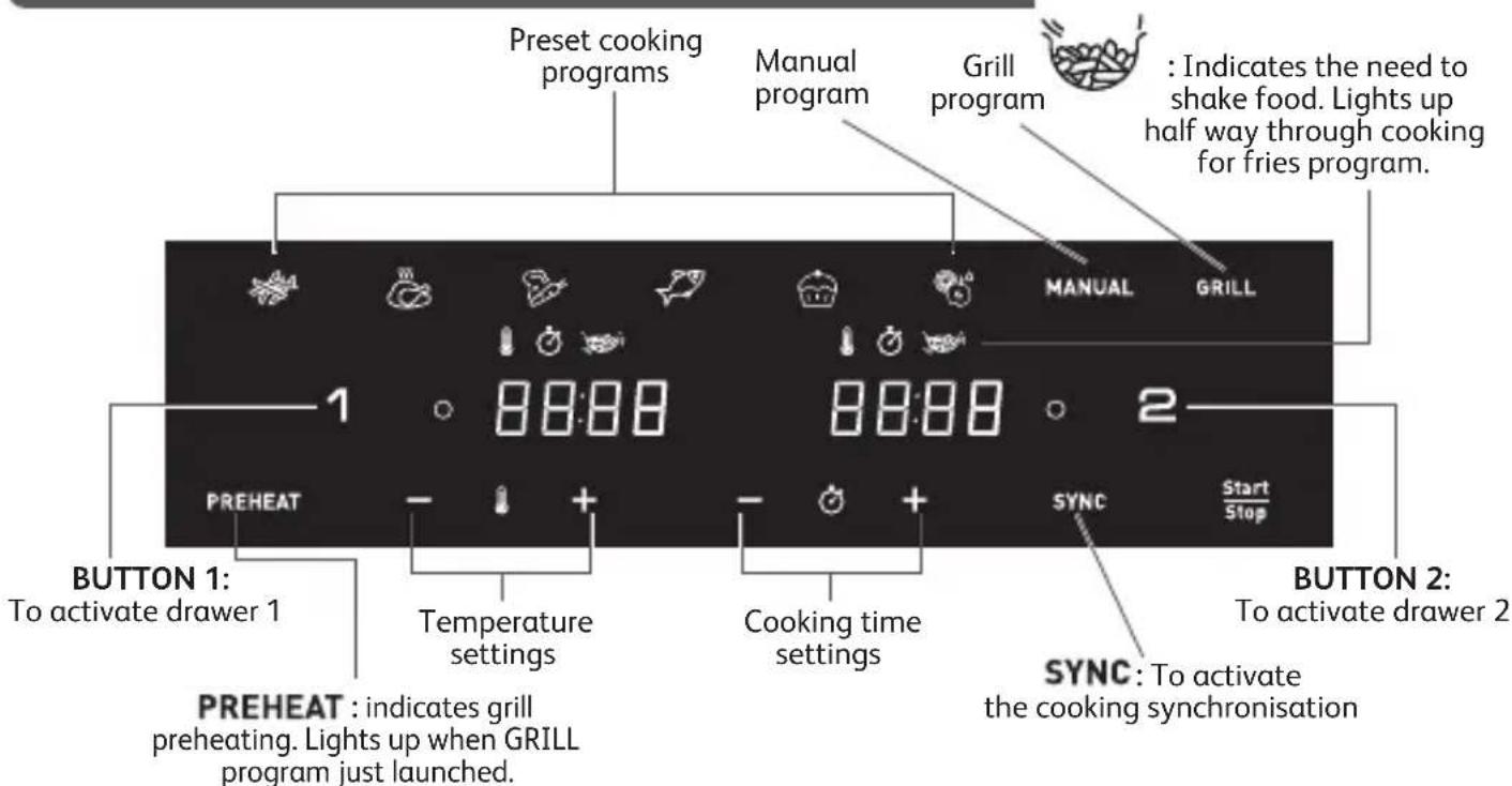 MOULINEX Easy Fry & Grill Dual EZ905B - 3