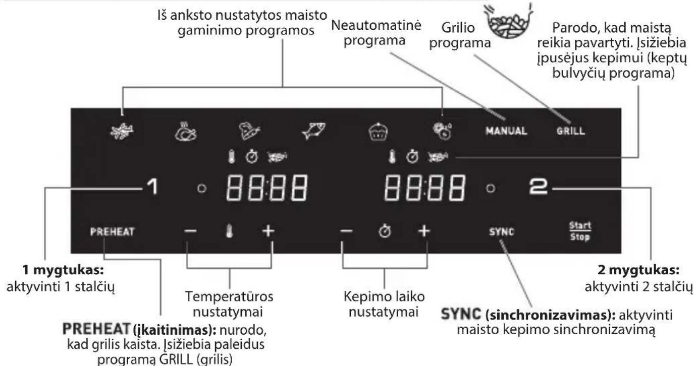 MOULINEX Easy Fry & Grill Dual EZ905B - APRAŠAS - 3