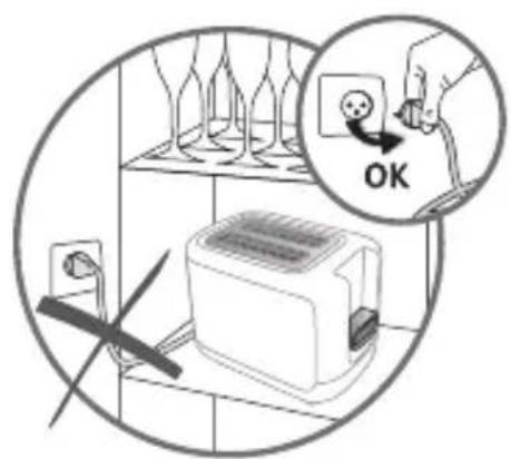 TEFAL Delfini Plus TT131D - Automatic function to reheat bread - 62